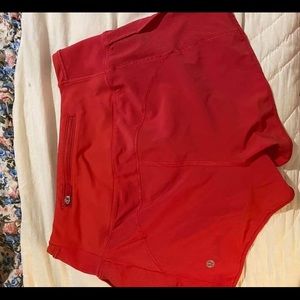 Lululemon red shorts